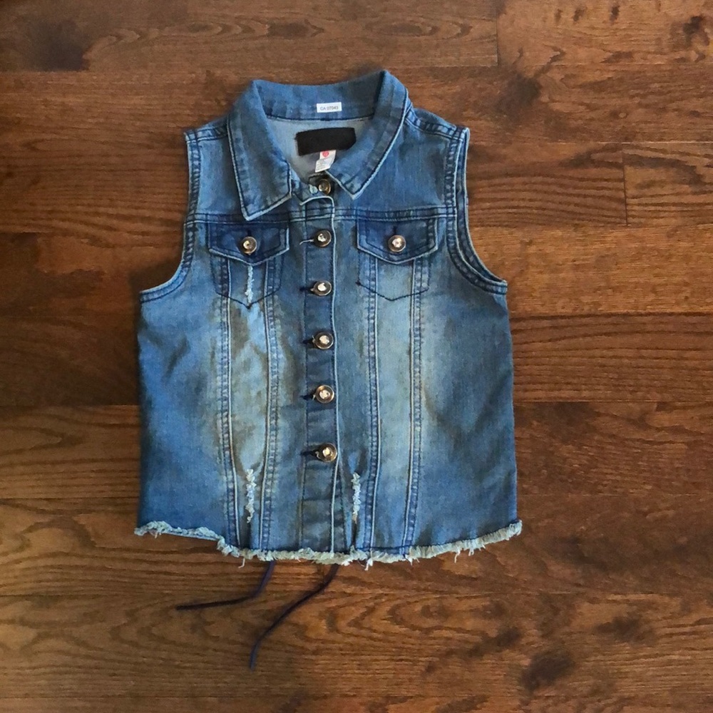 Kids blue denim jacket